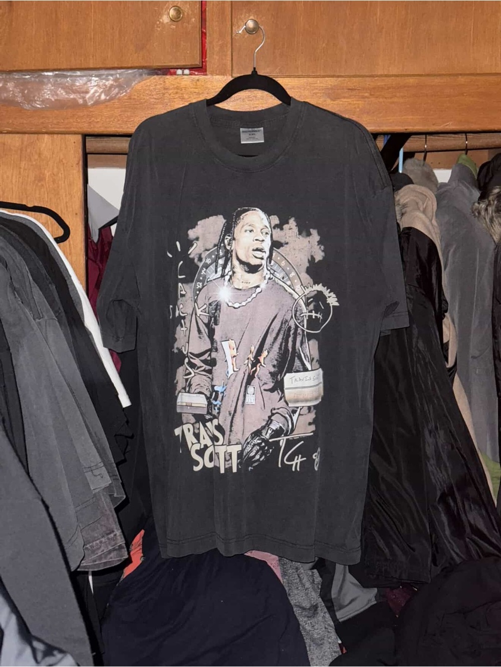 Travis Scott Black Graphic Tee - Artist Print Men’s Shirt